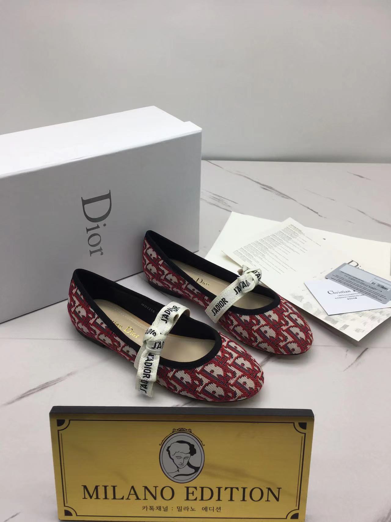 디올 J`a dior 발레리나 플랫슈즈