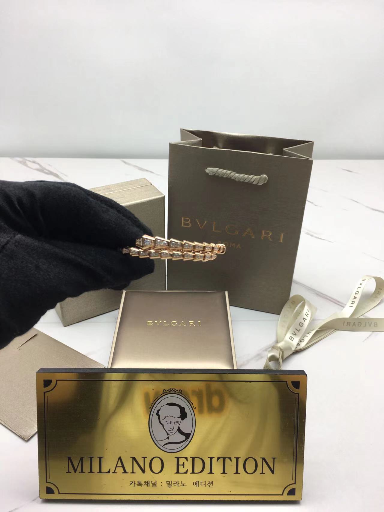 불가리 bvlgari 스네이크 다이아 브레이슬릿