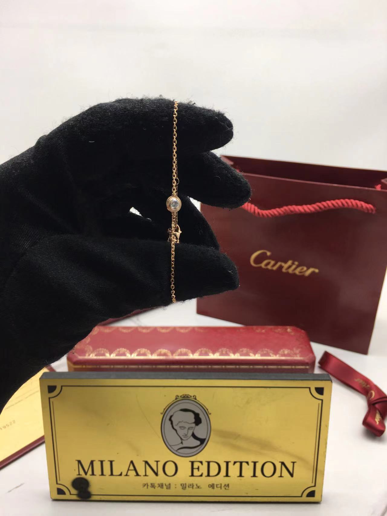 까르띠에 cartier 다무르 브레이슬릿 (컬러 로즈골드)