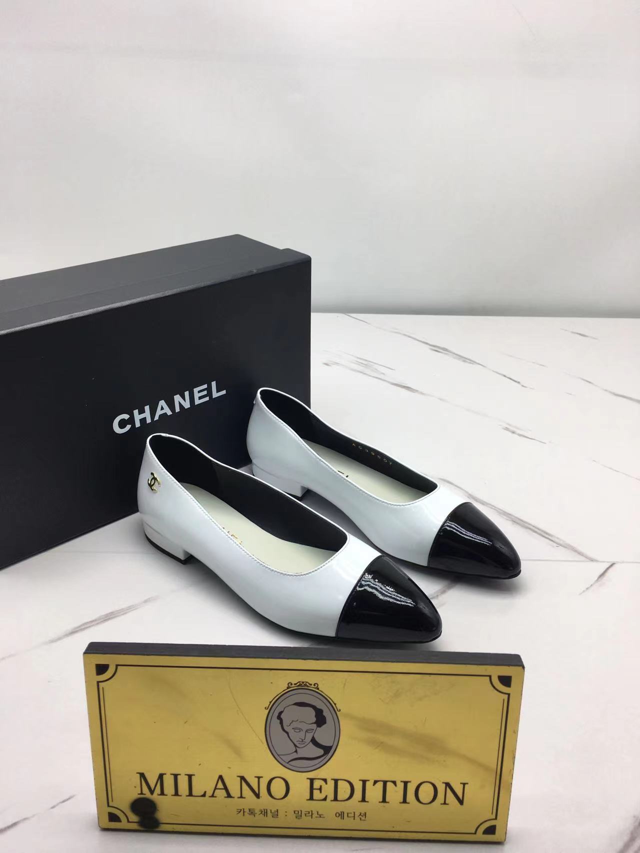 샤넬 23ss chanel 발레리나 플랫 페이던트 (굽 2cm) (upgrade ver.)